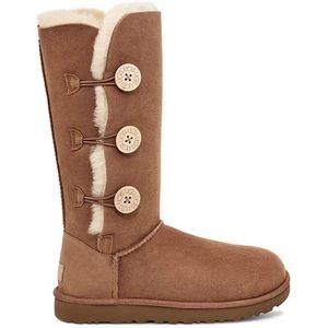 Ugg Bailey Suede Button Triplet II Water-Repellent Tall Boots